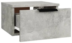 Mesas de cabeceira parede 2 pcs 34x30x20 cm cinza cimento