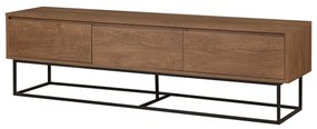 Conjunto de Mobiliário de Sala Laxus – Nogueira/Preto – 90x39x40 cm