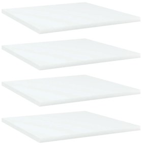 vidaXL Prateleiras para estante 4 pcs 40x40x1,5cm contraplacado branco
