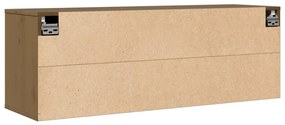 Armário de parede 100x30x35 cm pinho maciço castanho mel