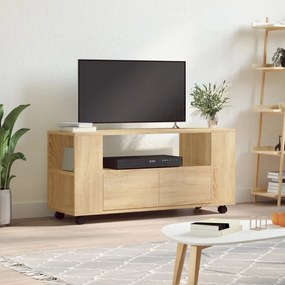 vidaXL Móvel de TV 102x34,5x43 cm derivados de madeira carvalho sonoma