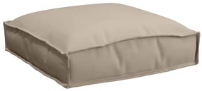 Almofadas de Palete para Assento 4 pcs Taupe 40x40x8 cm em Tecido Oxfo
