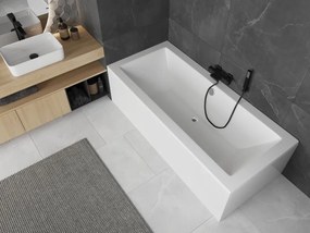 Mexen Cube banheira retangular 180 x 80 cm com estrutura, branca - 55051808000X