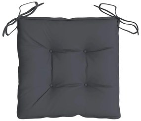 Almofadões de cadeira 6 pcs 50x50x7 cm tecido oxford antracite