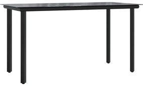 7 pcs conjunto jantar p/ jardim c/ almofadões vime PE castanho