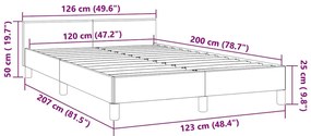 Estrutura de cama sem colchão 120x200 cm veludo verde-escuro