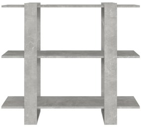 Estante/divisória 100x30x87 cm cor cinzento cimento