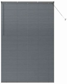 Persiana de Janela Cinzento-escuro 150 x 220 cm Alumínio