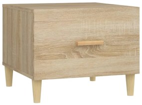 Mesa de centro 50x50x40 cm madeira processada carvalho sonoma