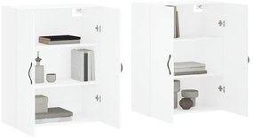Móveis de parede 2 pcs derivados de madeira branco