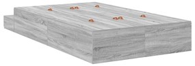 Cama com Arrumação Cinza Sonoma 120x190 cm