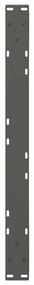 Pés para mesa de centro 2 peças antracite 70x(30-31,3) cm aço