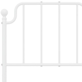 Cabeceira de cama 120 cm metal branco