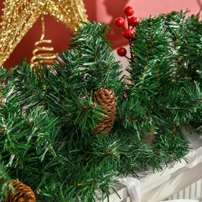 HOMCOM Conjunto de Decoração de Natal 4 Peças Decoração de Natal com 2