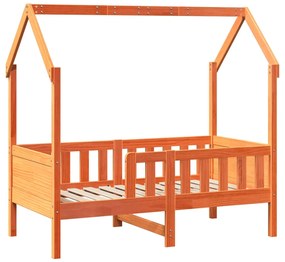 Estrutura de cama infantil c/ gavetas 70x140 cm pinho maciço