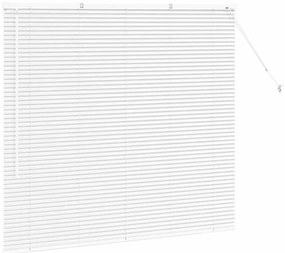 Persiana de Janela com cortinas Outros Manual Branco 80 x 130 cm Alumí
