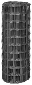 Cerca 25x1 m aço cinzento