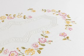 Toalha de mesa de linho bordada a mão 180x350 cm