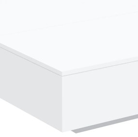 Mesa de centro 100x100x31 cm derivados de madeira branco