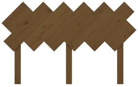 Cabeceira de cama 132x3x81 cm pinho maciço castanho mel