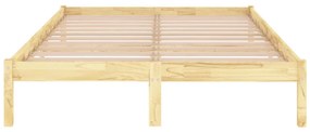 Estrutura de cama 140x200 cm pinho maciço