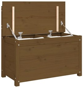 Banco 80x41x77 cm madeira de pinho maciça castanho-mel