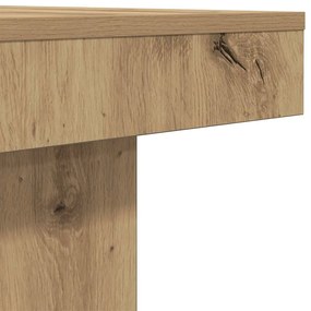 Mesa de centro 90x90x28 cm derivados madeira carvalho castanho