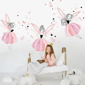 Autocolantes de parede para quarto de menina - Fadas do mundo dos sonhos