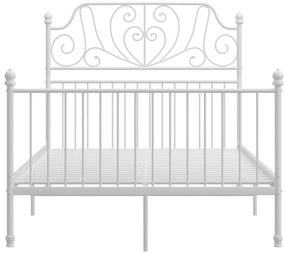 Estrutura de cama 120x200 cm metal branco