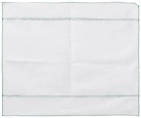 Panos de Limpeza 10 pcs 50x60 cm branco com riscas verdes