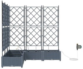Jardineiras de Jardim 1 pc Cinzento-claro 120 x 120 x 126 cm