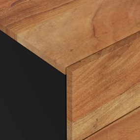 Mesa de cabeceira 50x33x62 cm acácia maciça/derivados madeira