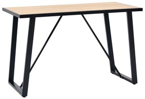 vidaXL Mesa de jantar 120x60x75 cm MDF cor carvalho