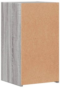Mesa de cabeceira 35x34x65 cm derivados de madeira cinza sonoma