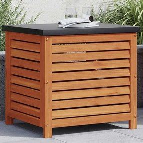 vidaXL Caixa de arrumação para jardim 60x50x55 cm eucalipto maciça