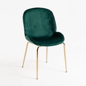 Cadeira Bille Golden Veludo - Verde