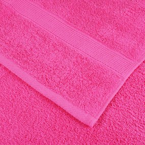 6pcs Conjunto toalhas banho premium SOLUND 600 gsm rosa