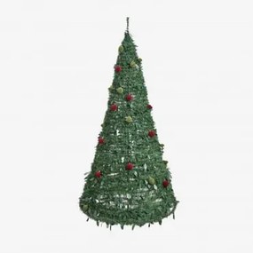 Árvore De Natal Dobrável Com Luzes Led Taimy Vermelho & ↑210 Cm - Sklum
