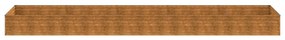 Canteiro elevado de jardim 482x100x36 cm aço corten