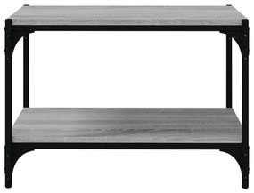 Móvel de TV 60x33x41 cm derivados madeira/aço cinzento sonoma