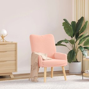Cadeira Relaxante Rosa Tecido Curly