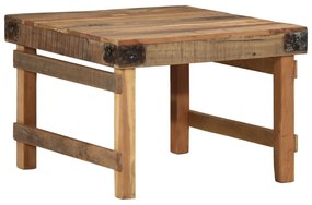 Mesa de Centro 55x60x40 cm Madeira Sólida Recuperada