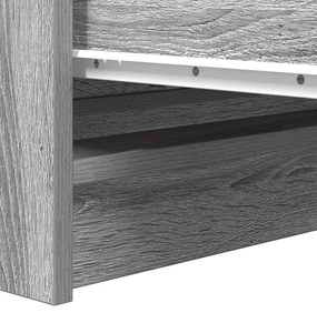 Aparador 80x35x76 cm derivados de madeira cinzento sonoma