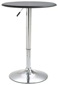vidaXL Mesa de bar Ø60 cm MDF preto
