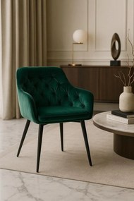 Cadeira Salle Veludo - Verde