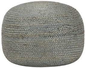 Pufe artesanal 45x30 cm juta verde azeitona