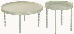 Mesas de apoio em metal Daisy, conjunto de 2