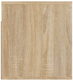Mesas de cabeceira parede 2 pcs 50x36x40 cm cor carvalho sonoma