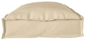 Almofada de Palete para Banco Bege 100x40x8 cm, Tecido Oxford