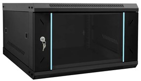 vidaXL Armário de Rede com armazenamento Preto 53 x 60 x 30 cm Aço